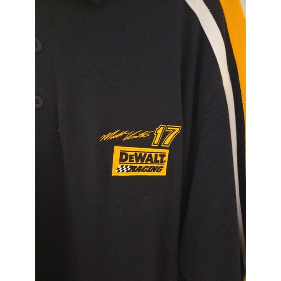 #73 Chase Authentic Men Polo XL Black Matt Kenseth Dewalt Racing Embroidered - Picture 2 of 4